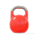 Ferro competitivo colorido elenco de 15 kg de kettlebell